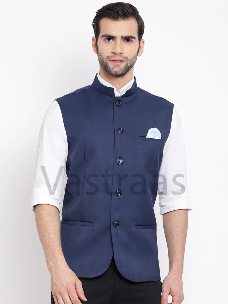 Blue store nehru coat