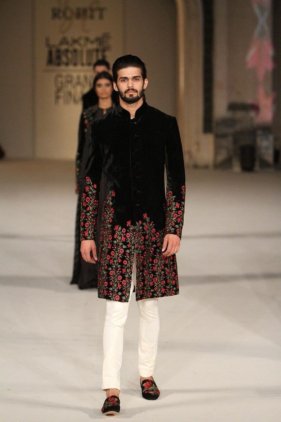 Flower sherwani hotsell