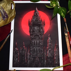 Bloodborne Clocktower Art Print