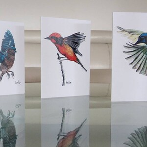Set van 3 kunst, blanco, digitale downloadbare wenskaarten, klaar om thuis te laten drukken.  Unieke ontwerpen van lokale kunstenaars. Gratis verzending