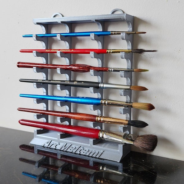 Artists Paint Brush Holder, Horizontal Drying Brush Rack. Perfect Gift. Designed and Made in Australia by Mother & Son