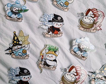 maplestory dnd waterproof vinyl sticker || dog samoyed spitz pomeranian