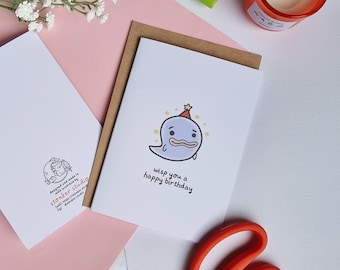 wisp birthday greeting card || acnh animal crossing new horizons