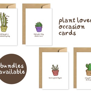 Amante de las plantas Padre Mamá Tarjetas de felicitación para ocasiones