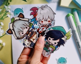 anemo || sayu kazuha venti || genshin impact x pokemon stickers for planners bujo