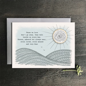 Those We Love Don't Go Away Card, Best Thinking of You Cards, Memories 3D Card, Sympathy Card Loss of Husband, Card for Friend, Loved One