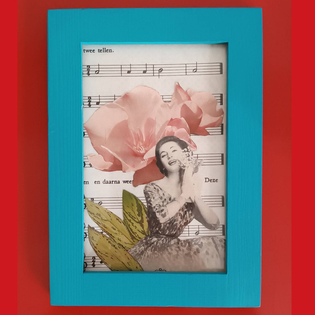 1950s Collage Art Mid-century Art Vintage Collage Retro - Etsy