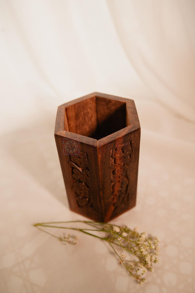 Handmade Floral Pen Holder: Office Desk Organizer, Home Decor Accent - Etsy