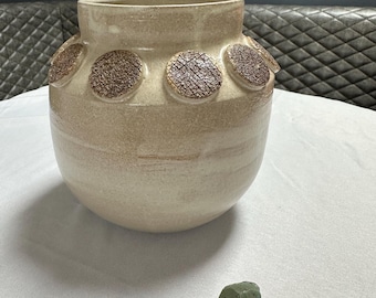 Handgefertigte Strukturierte Steinzeug Vase | Skandinavische Keramik, Wohnkultur