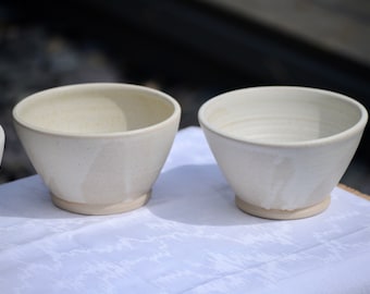 Hand thrown stoneware bowls