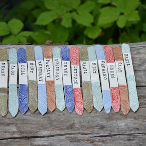 Garden herb markers