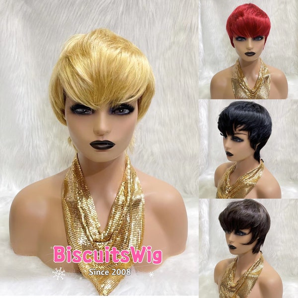 Boy Cut Wig Etsy