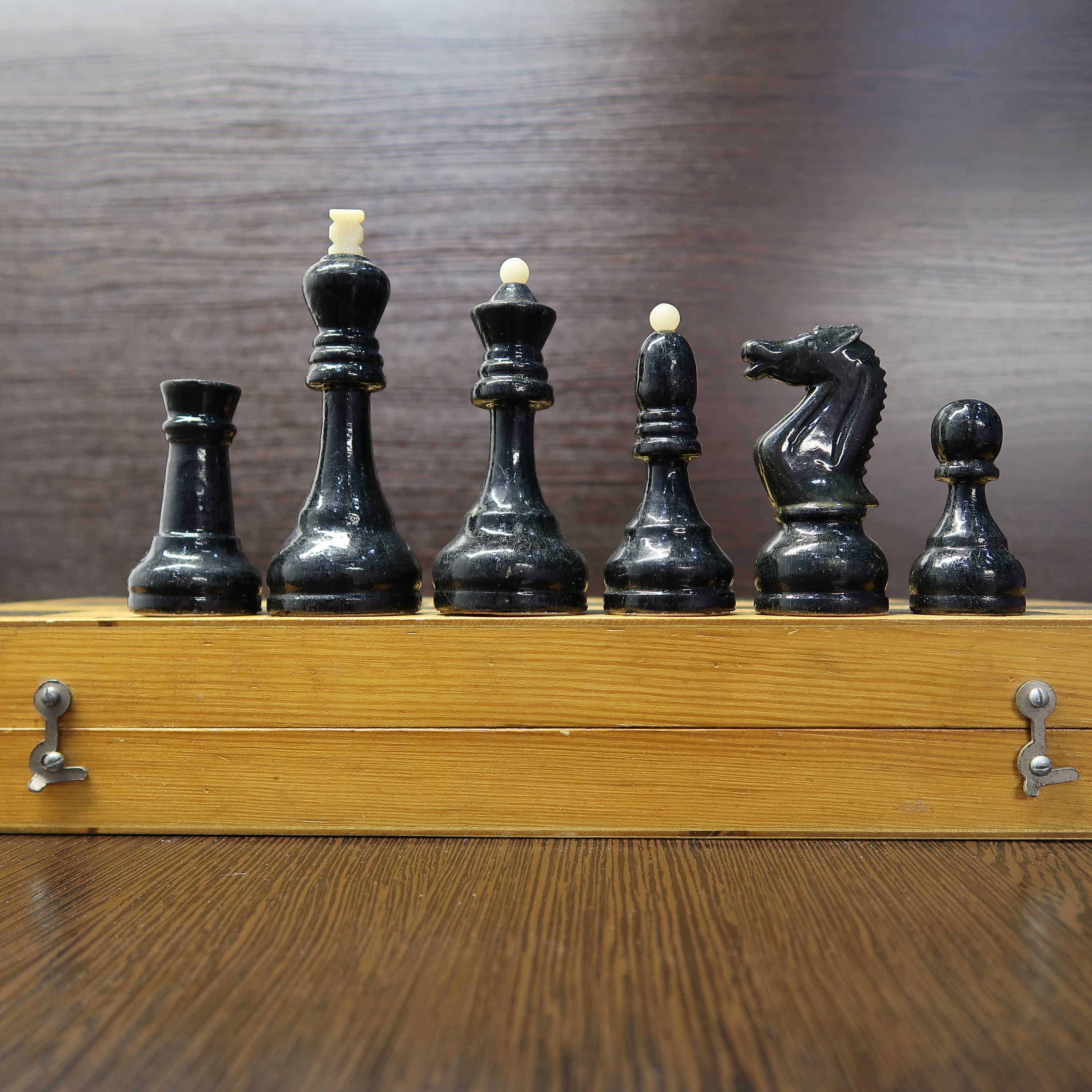 Tournament Big Soviet Old Weighted Chess Set with Board 15