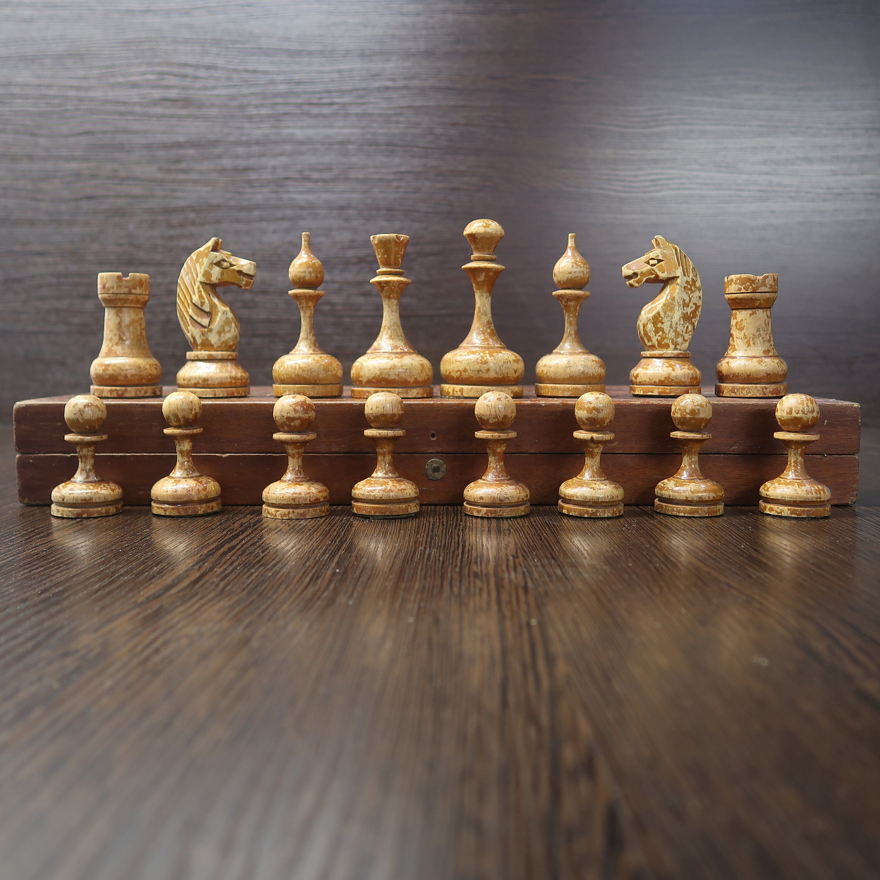 Grandmaster Soviet Old Weighted Chess Set with Board 16.5