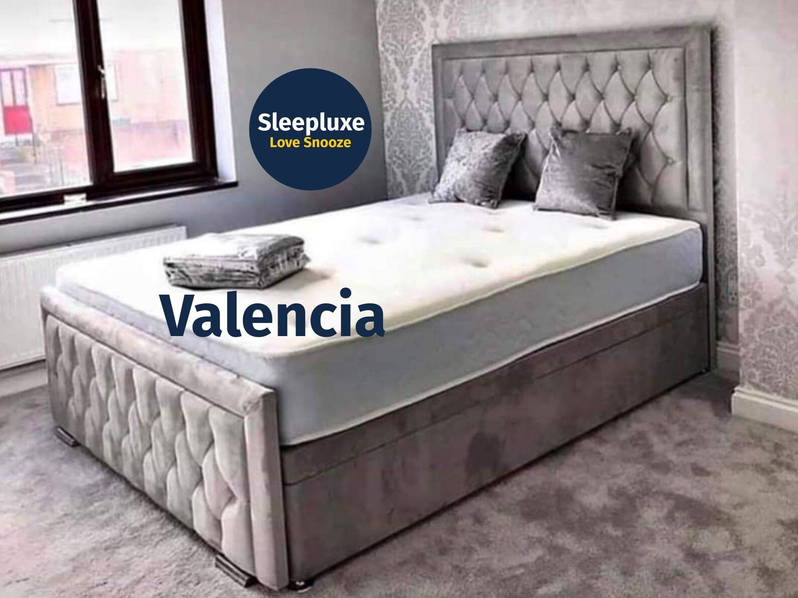 Valencia Chesterfield Polsterbettrahmen auch als osmanisches | Etsy