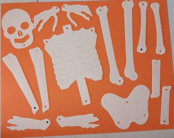 Halloween Full Skeleton Paperdoll Die Cuts