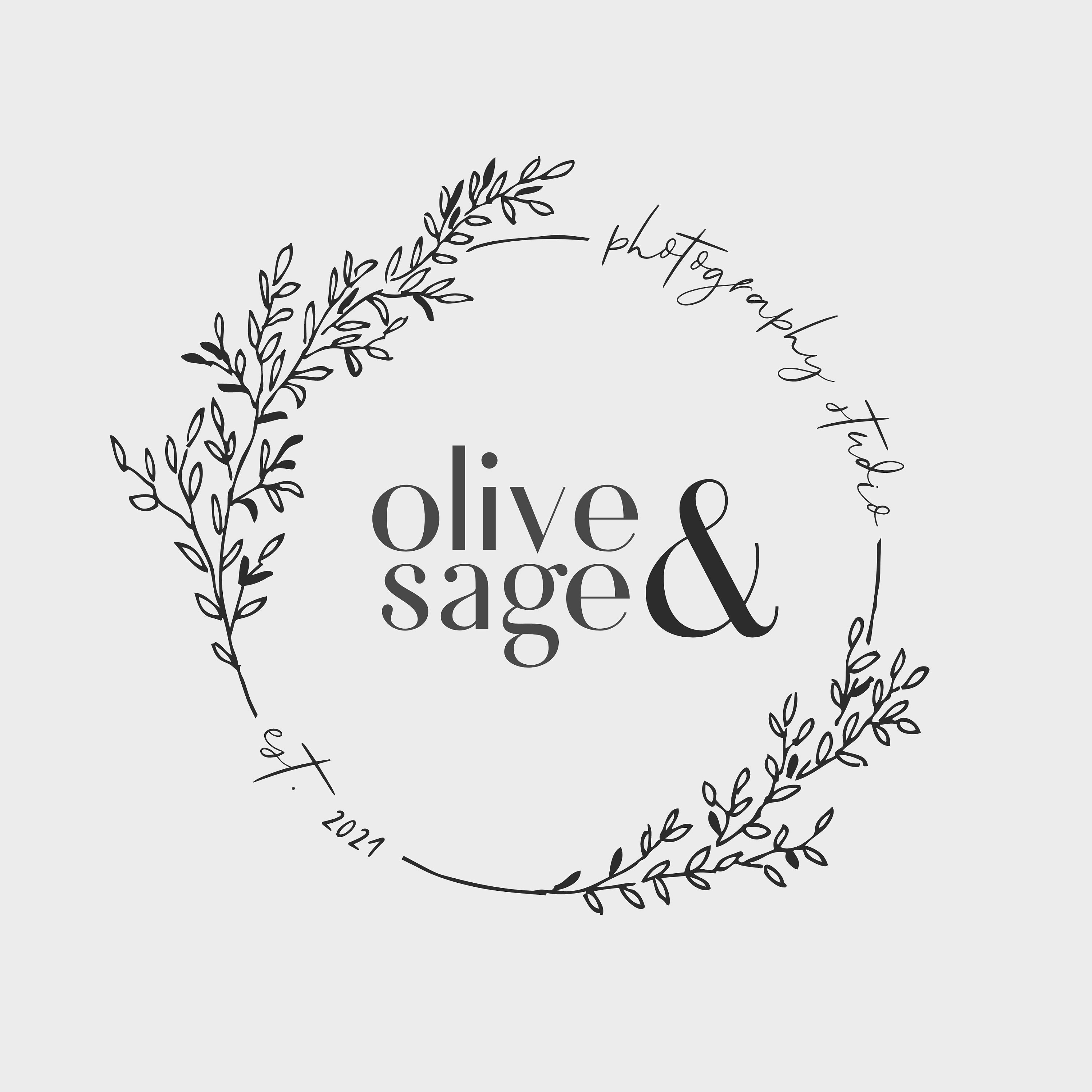 Floral Sage Green Logo Premade & Customizable Logo Made by Kayla Etsy UK