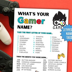 Gaming Name - Etsy