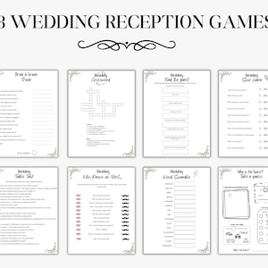 Hochzeitsspiele zum ausdrucken, Tisch-Aktivitäten, Gesprächsstarter, Cocktail-Stunde, Eisbrecher, Schuh-Spiel, Wissenswertes, Ratgeber