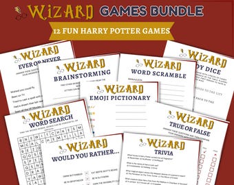 Wizard Party Games Bundle, HP Inspired Trivia (Digital Download)