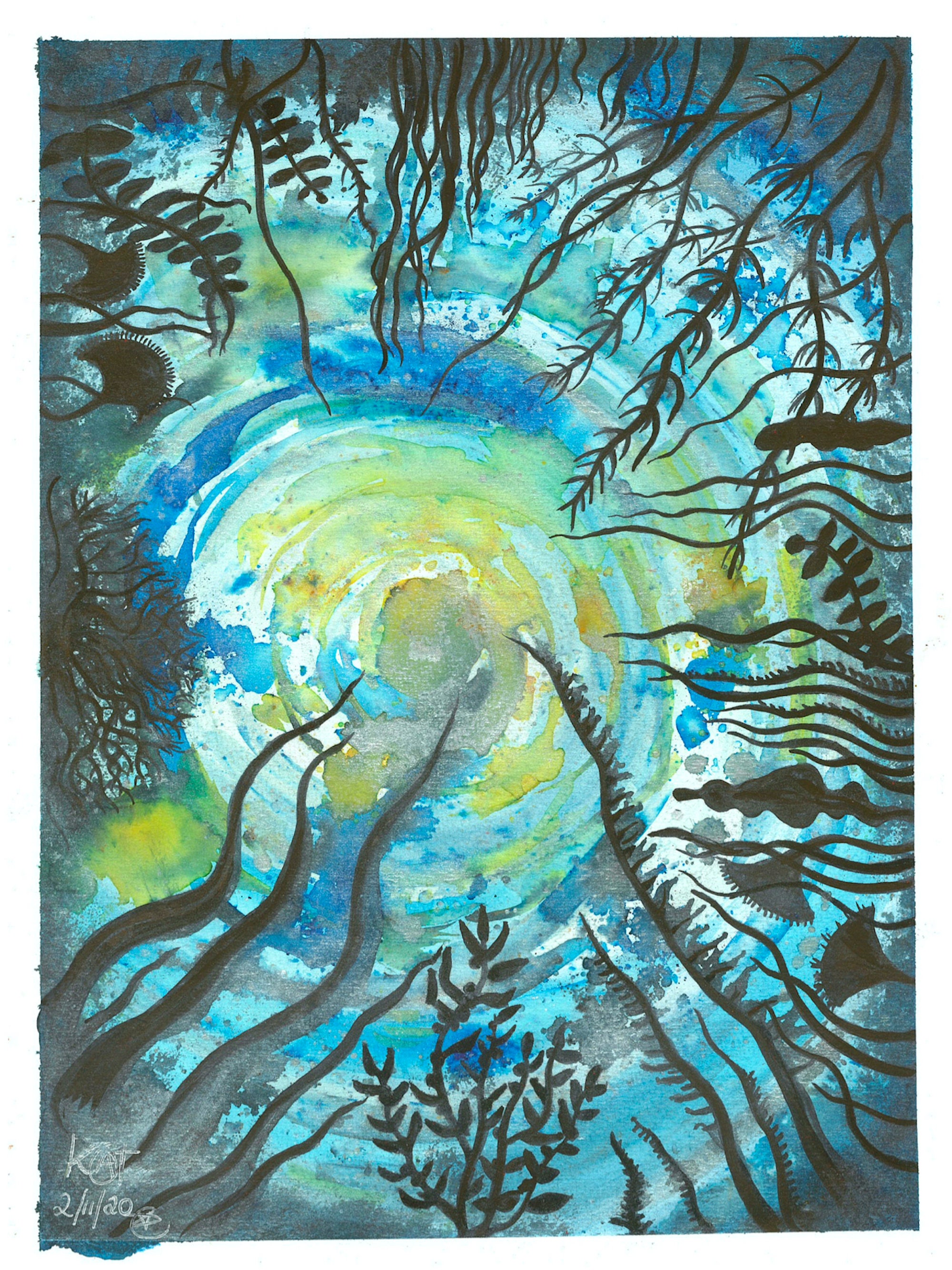 Metallic Watercolour Paintings Digital Downloads - Etsy