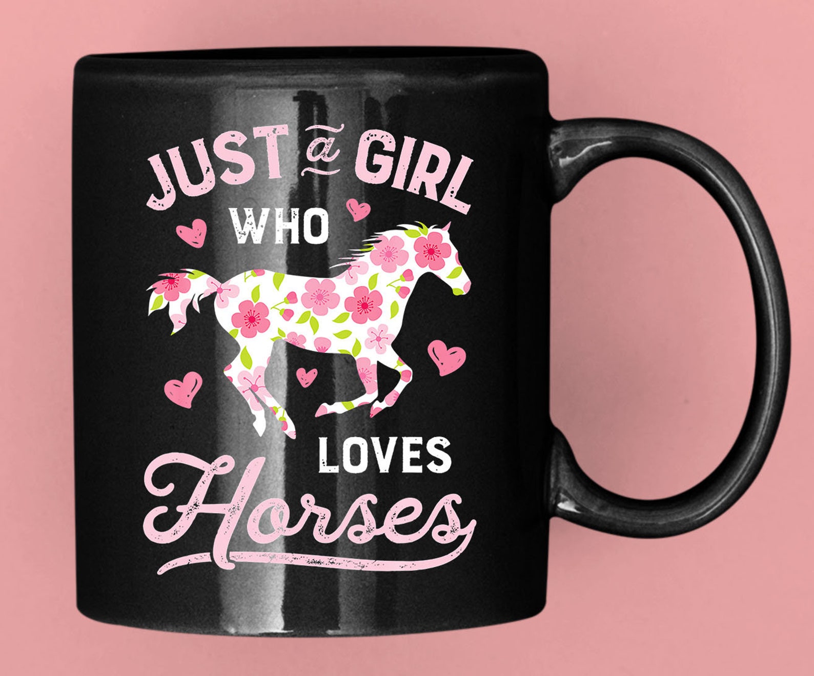 Just A Girl Who Loves Horses mug Horse Riding Women Gifts Mug Etsy