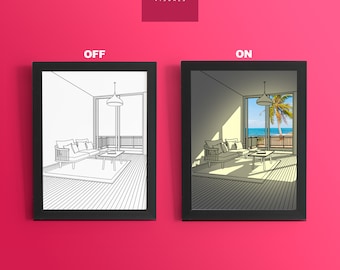 Printable LED Box Artwork: DIY Light Painting Template Download