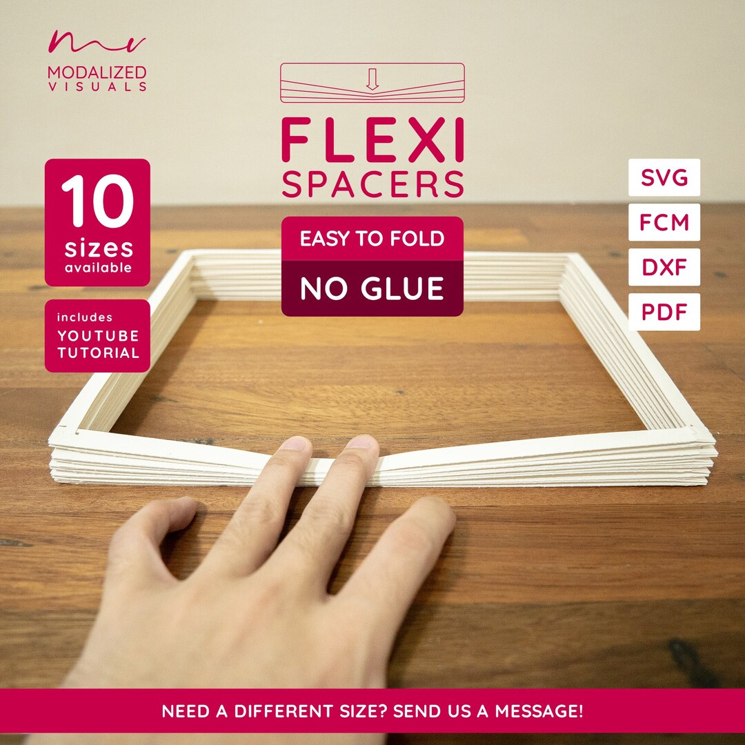 Flexi Paper Spacers Template for Your Light Box and Shadow Box Etsy Canada