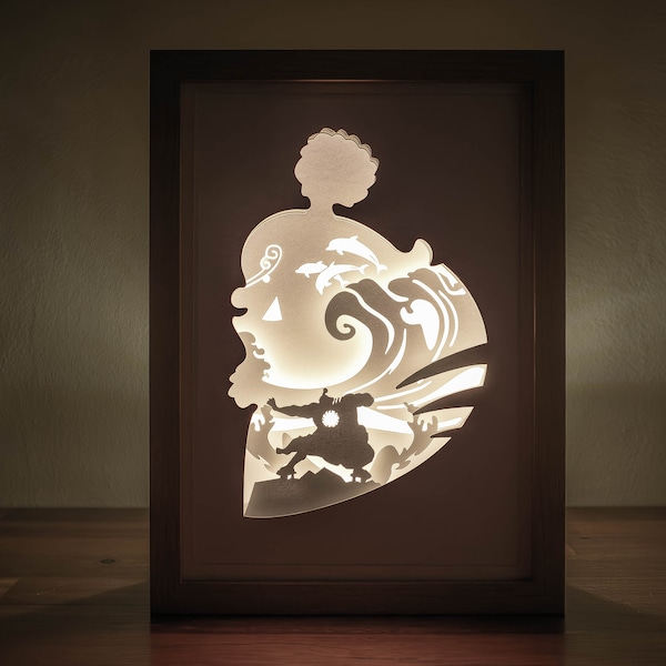 One Piece - Jinbe Shadow Box SVG Template, Knight of the Sea Jinbe Lightbox, Anime Shadowbox Template One Piece - Jinbe Shadow Box SVG Template, Knight of the Sea Jinbe Lightbox, Anime Shadowbox Template