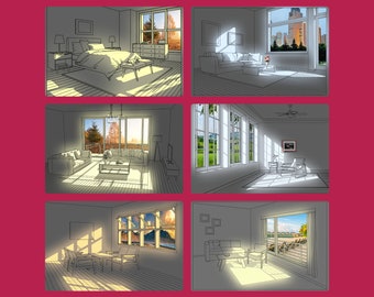 6 Printable LED Box Artwork: DIY Light Painting Template Download