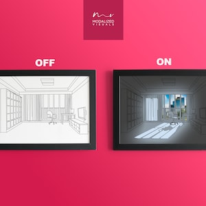 Printable Sunlight Into Room Light Painting Template