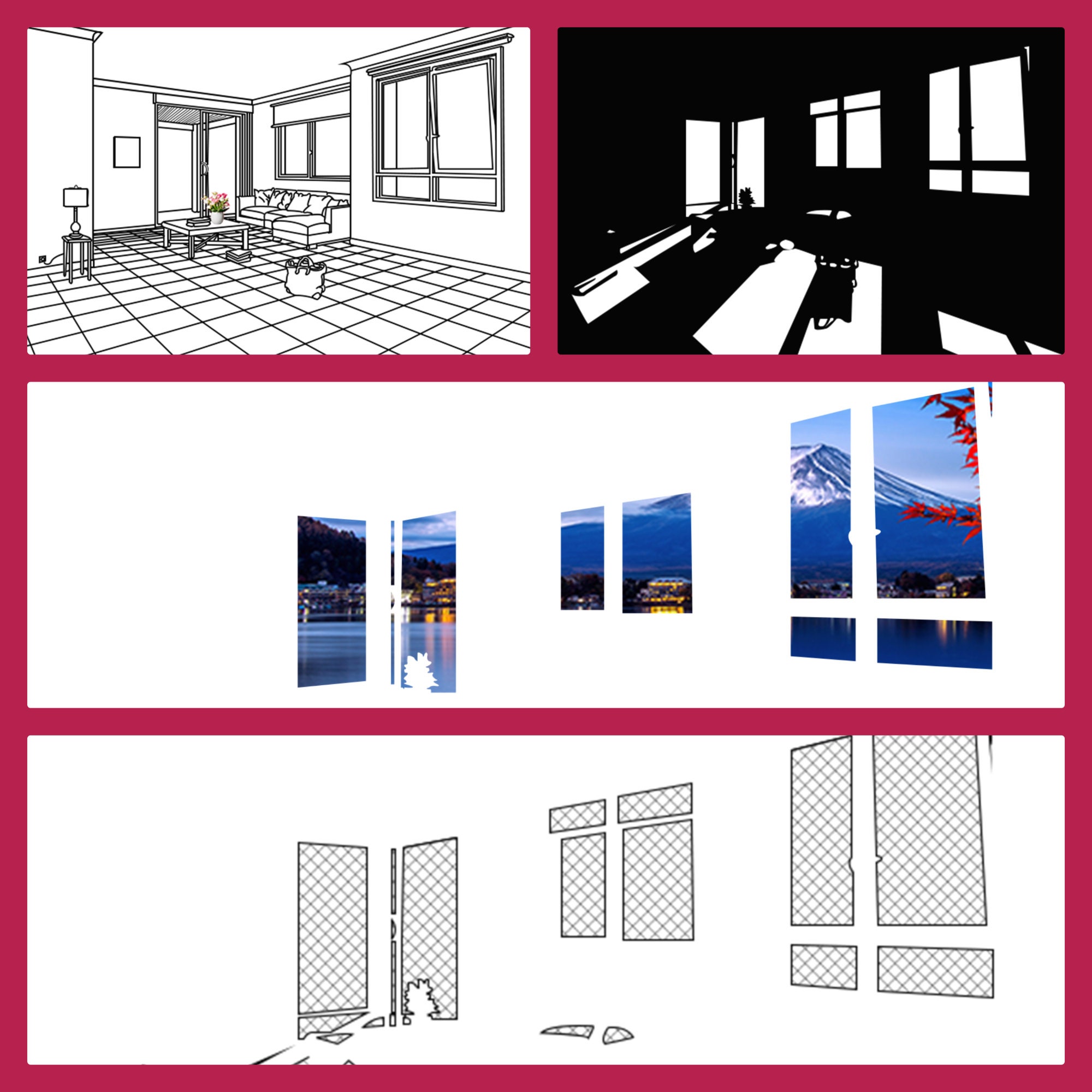 Instant Digital Download Shadow Box LED Light Painting Paper Etsy