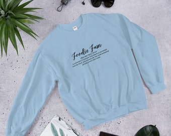 Foodie Fam Unisex Sweatshirt Black Lettering