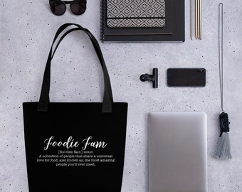 Foodie Fam Tote bag White Lettering