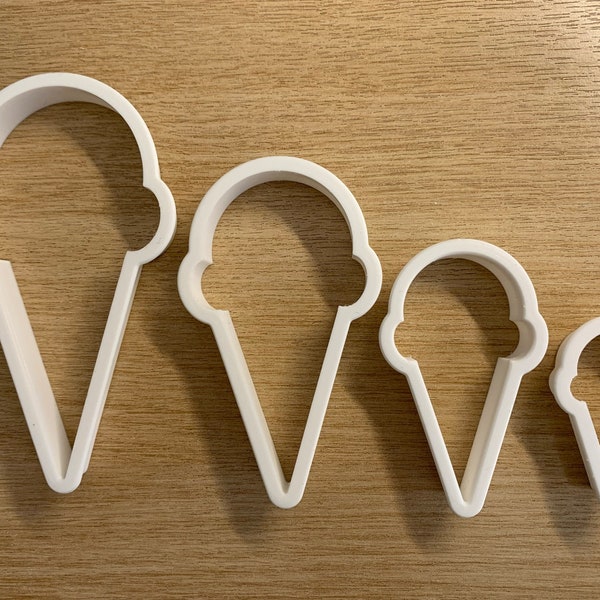 Ice Cream Scoop Shaped Cookie Cutters - 4 Sizes