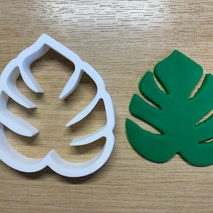Monstera Leaf Shaped Cookie Cutters - 4 Sizes