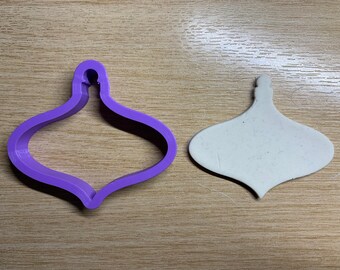Christmas Bauble Shape #4 Polymer Clay Cutters - 10 Sizes