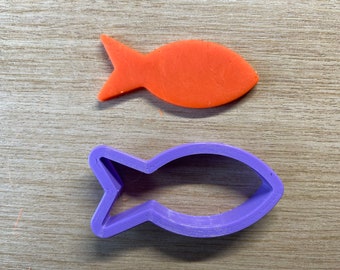 Fish Shaped Polymer Clay Cutters - 10 Sizes