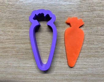 Easter Carrot Shaped Polymer Clay Cutters - 10 Size