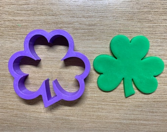 Shamrock Shaped Polymer Clay Cutters - 10 Size