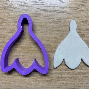 Snowdrop Shaped Polymer Clay Cutters - 10 Size