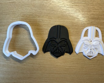 Darth Vader Cookie Cutters With Stamps - 4 Sizes