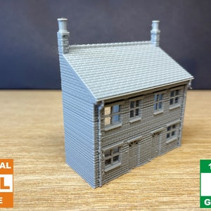 N Gauge Terraced House Low Relief Front For Model Railways - 1:148 Scale - Digital Download