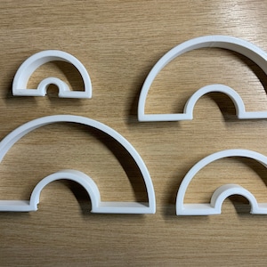 Rainbow/Arch Shaped Cookie Cutters - 4 Sizes