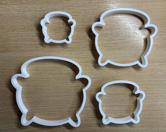 Halloween Witches Cauldron Cookie Cutters - 4 Tamaños