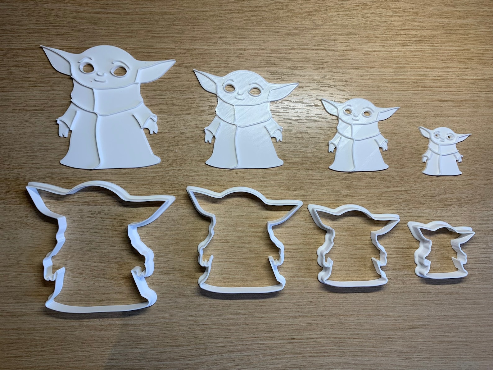 Grogu / Baby Yoda Cookie Cutters With Stamps 4 Sizes Etsy UK