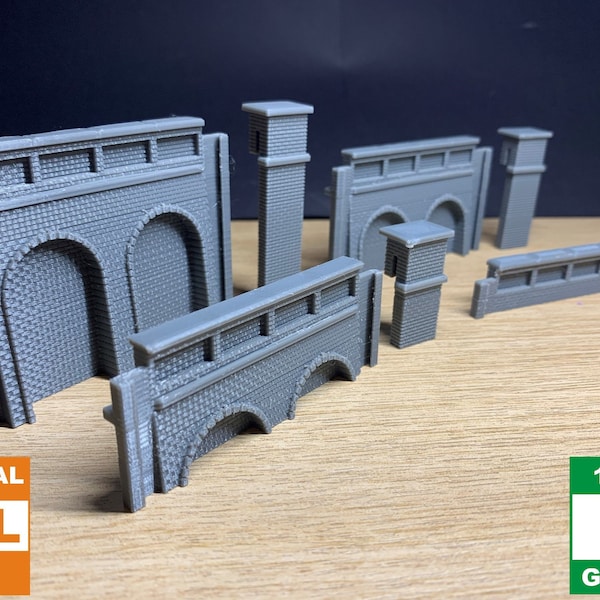 N Gauge Retaining Walls For Model Railways - 1:148 Scale -Digital  Download