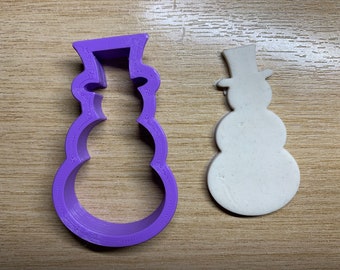 Snowman Shaped Polymer Clay Cutters - 10 Size