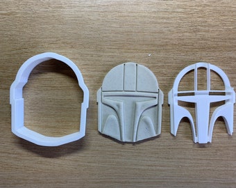 Die Mandalorian Keksausstecher mit Stempeln - 4 Größen