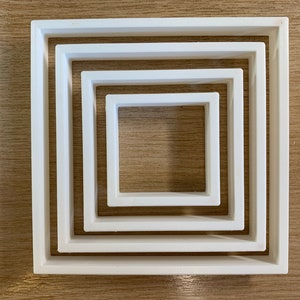 Formine per biscotti quadrate - 4 dimensioni